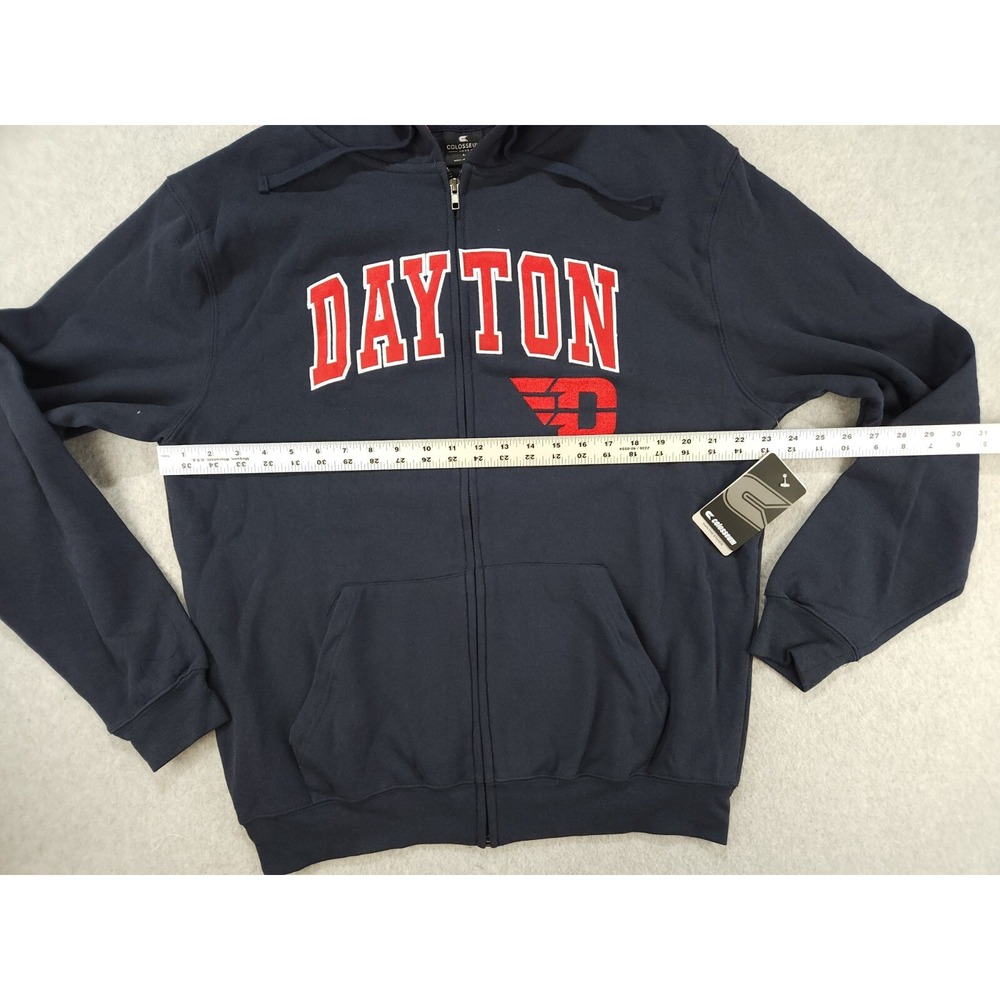 Colosseum Dayton Navy Hoodie with Red Lining - Picture 11 of 16